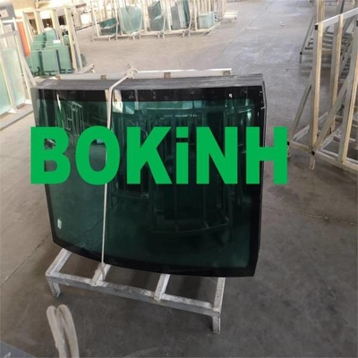 71MH-12410 Hyundai Front Glass Window Left Door Rear Position NO.4 Tempered Glass