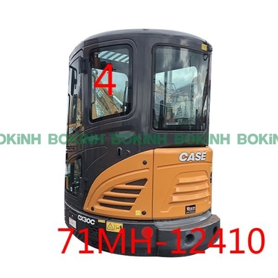 71MH-12410 Hyundai Front Glass Window Left Door Rear Position NO.4 Tempered Glass