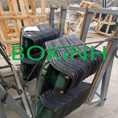 71MH-11510 HYUNDAI Front Glass Excavator Cab Window Left Side Upper Position NO.1 Tempered