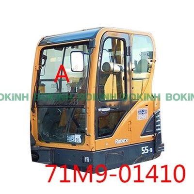 71M9-01410 HYUNDAI Excavator Front Glass Replacement  Upper Position A Window Tempered