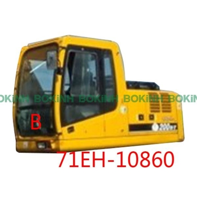 71EH-10860 HYUNDAI Front Glass Down Position B Excavator Cab Window Tempered
