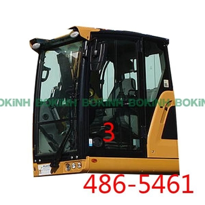 486-5461 CATERPILLAR Cab Glass Left Door Lower Position NO.3 Tempered Glass